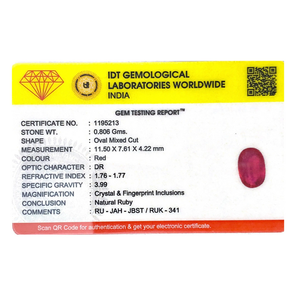 Ruby - 4.03 Carat