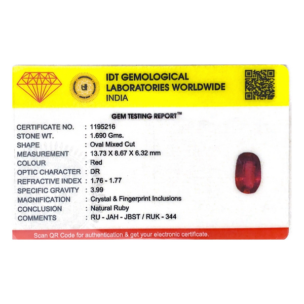 Ruby - 8.45 Carat