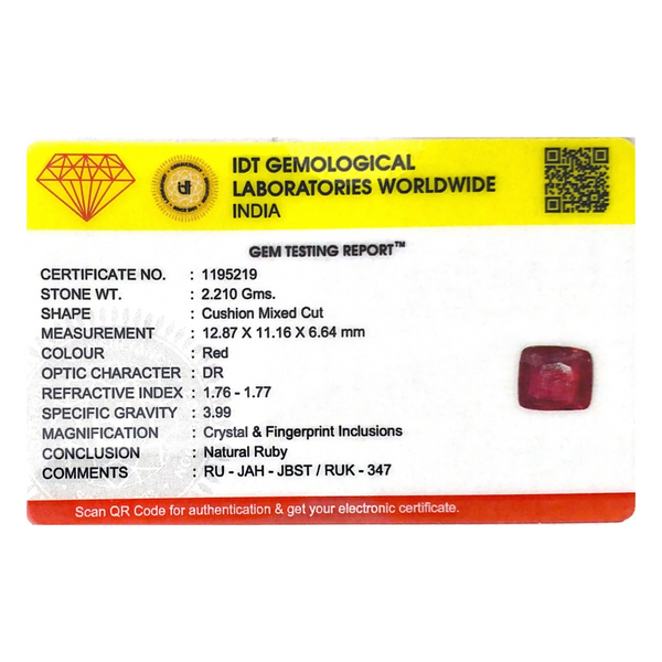 Ruby - 11.05 Carat