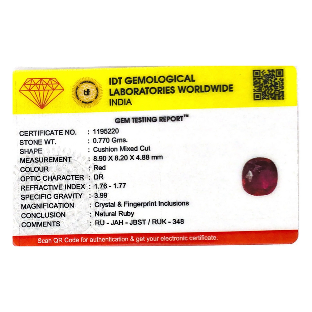 Ruby - 3.85 Carat