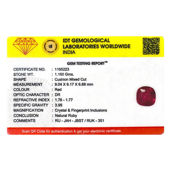 Ruby - 5.8 Carat