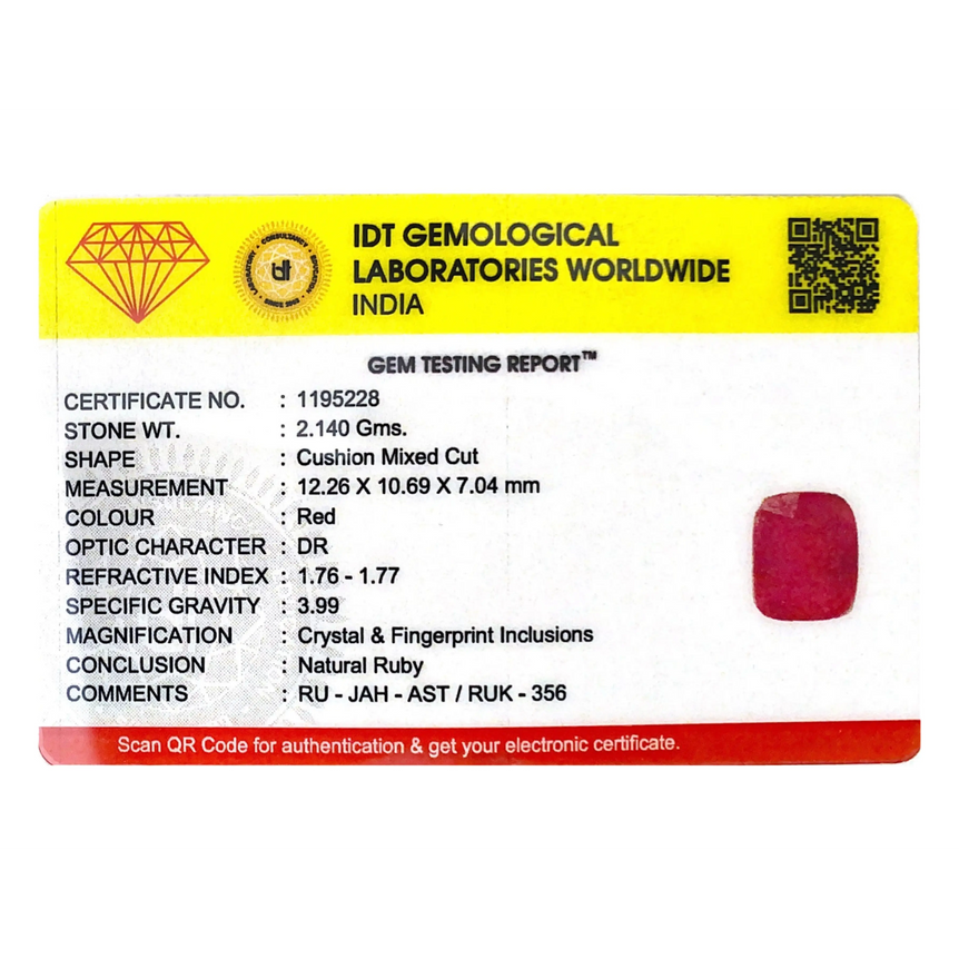 Ruby - 10.7 Carat