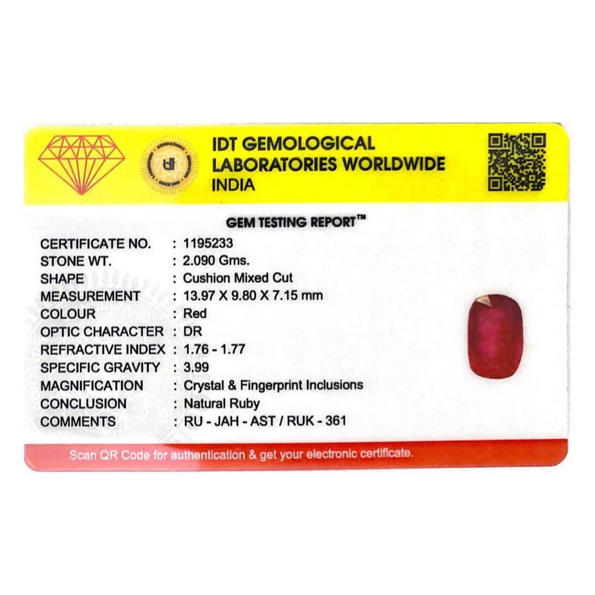 Ruby - 10.45 Carat