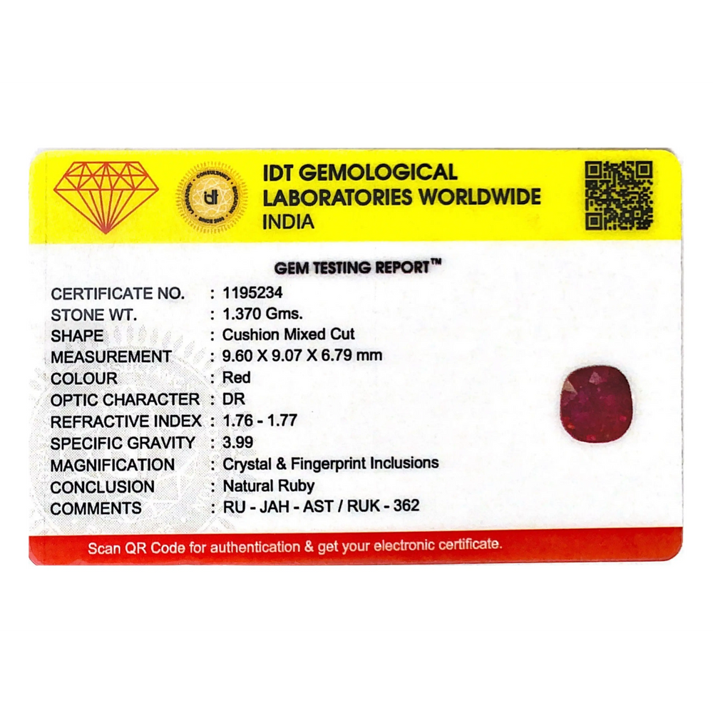 Ruby - 6.85 Carat