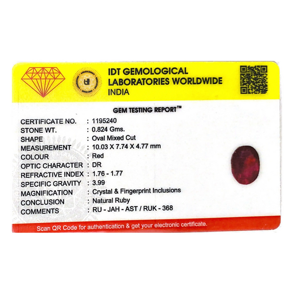Ruby - 4.12 Carat