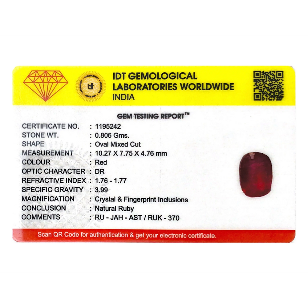 Ruby - 4.03 Carat
