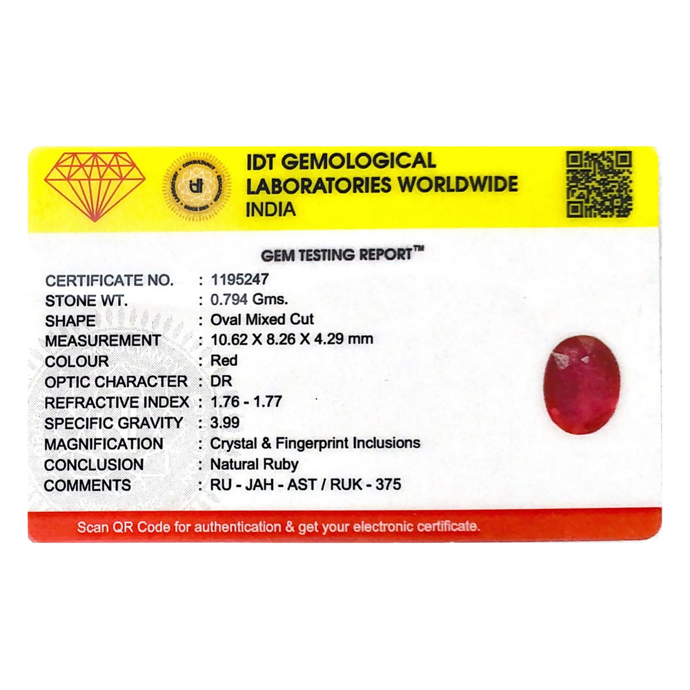 Ruby - 3.97 Carat