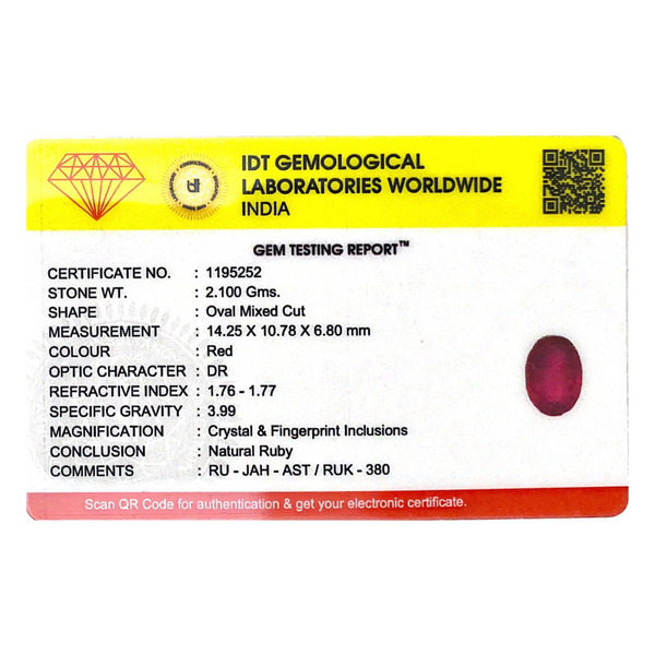Ruby - 10.5 Carat