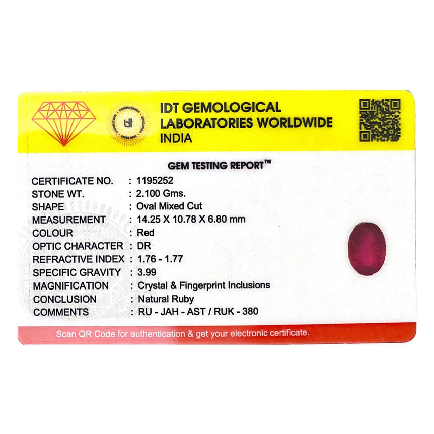 Ruby - 10.5 Carat