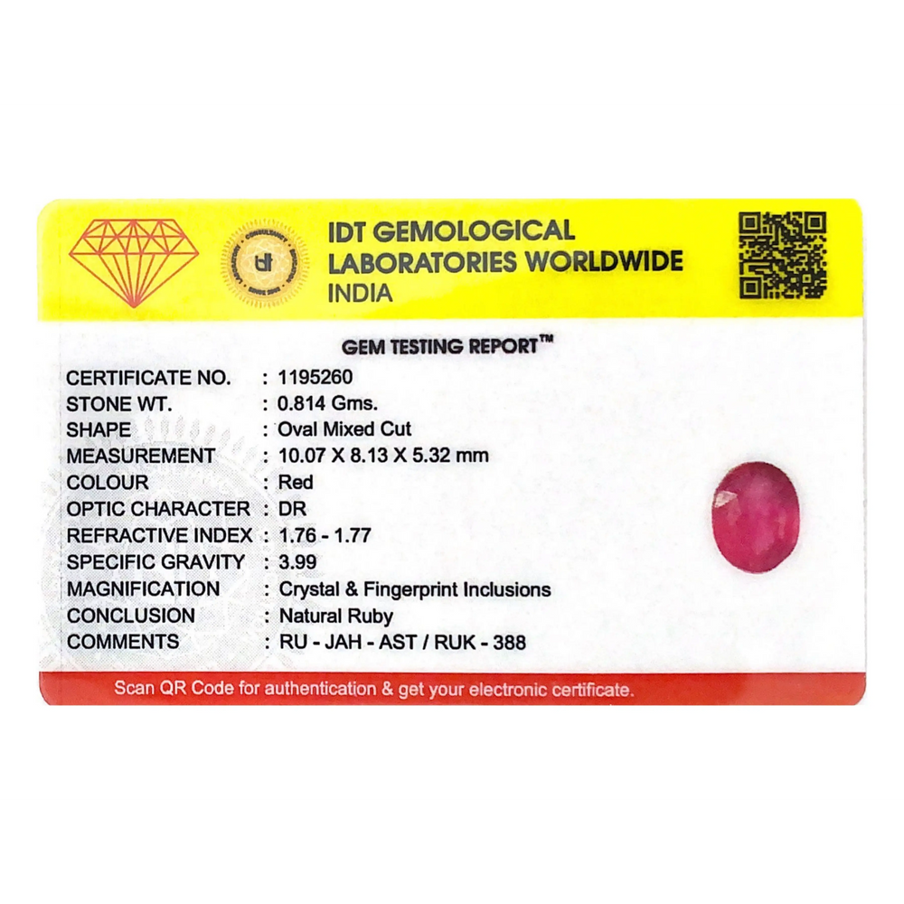 Ruby - 4.07 Carat