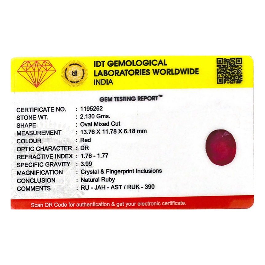 Ruby - 10.65 Carat