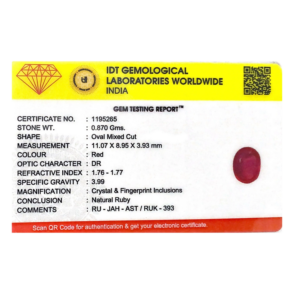 Ruby - 4.35 Carat
