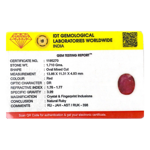 Ruby - 8.55 Carat