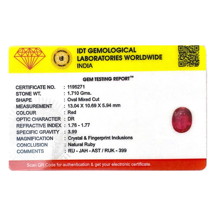Ruby - 8.55 Carat