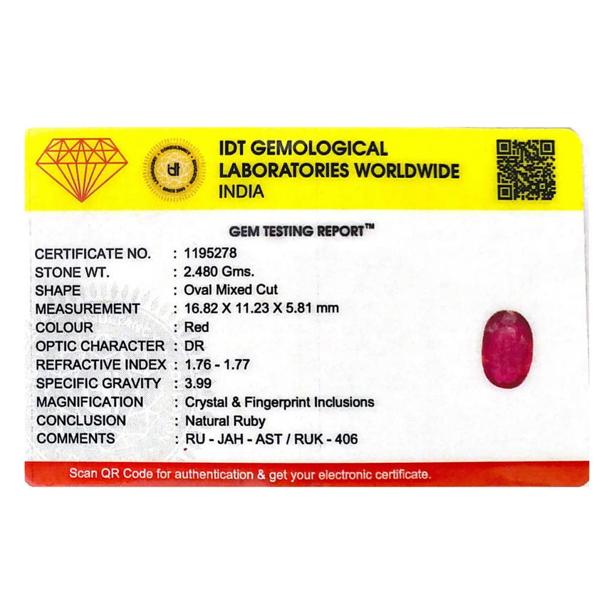 Ruby - 12.4 Carat