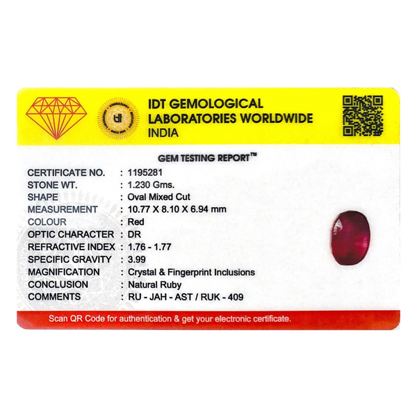 Ruby - 6.15 Carat