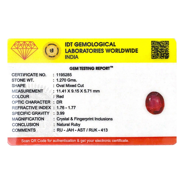 Ruby - 6.35 Carat