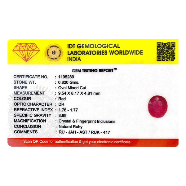 Ruby - 4.1 Carat