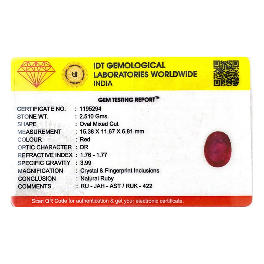 Ruby - 12.55 Carat