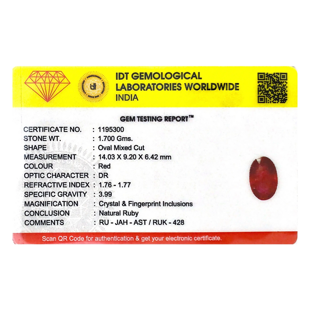 Ruby - 8.5 Carat