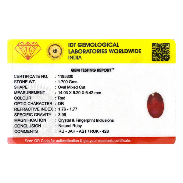 Ruby - 8.5 Carat