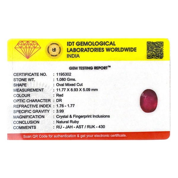 Ruby - 5.4 Carat