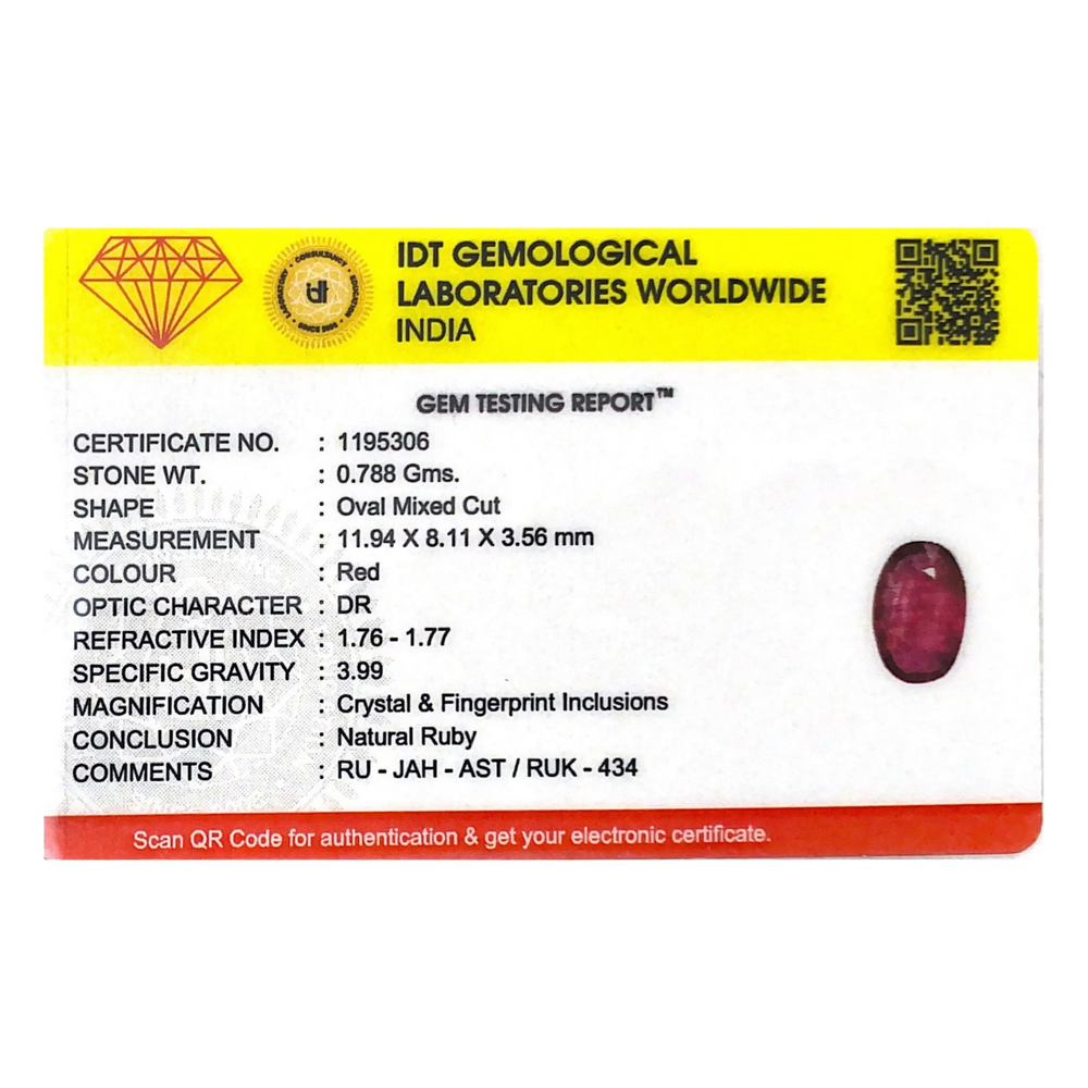 Ruby - 3.94 Carat