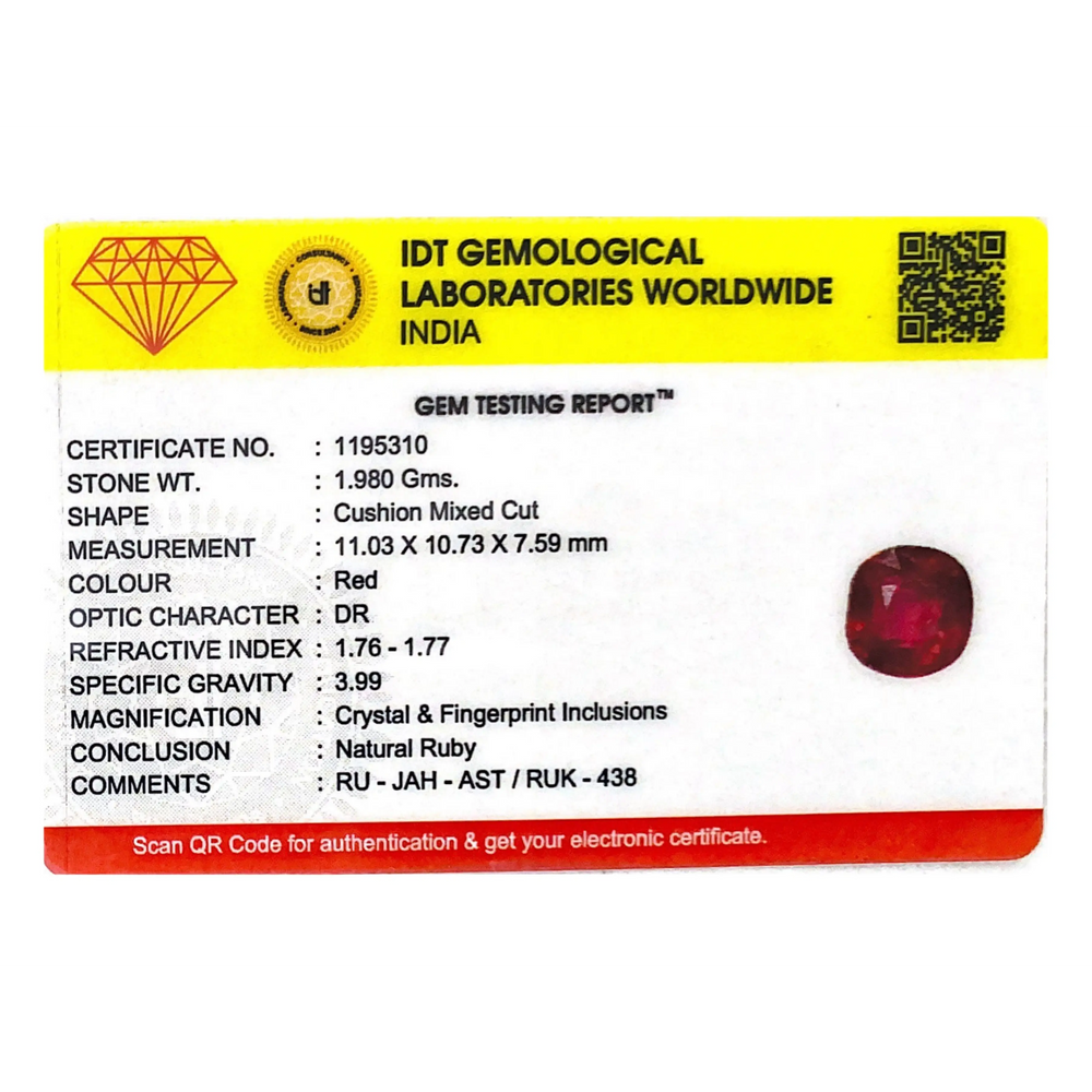Ruby - 9.9 Carat