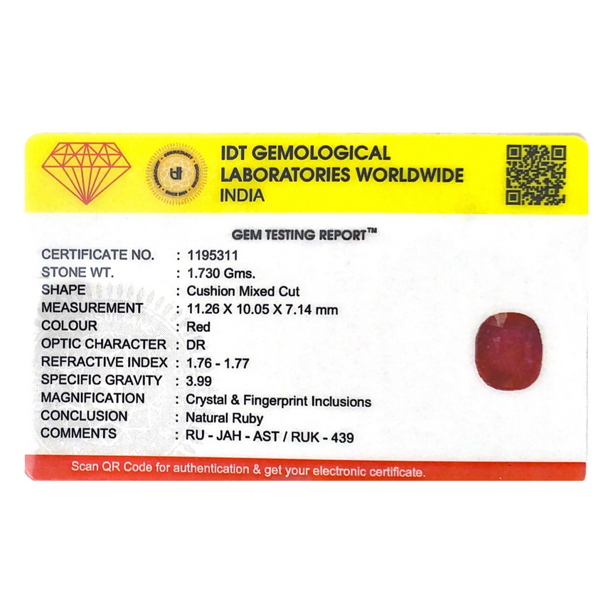 Ruby - 8.65 Carat