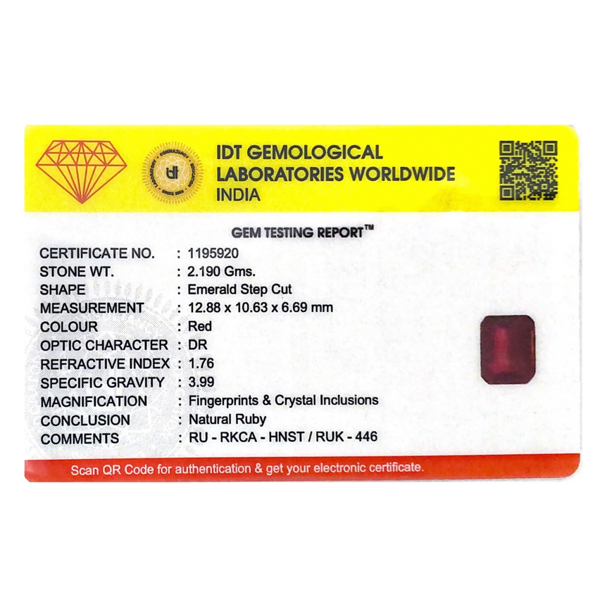 Ruby - 10.95 Carat