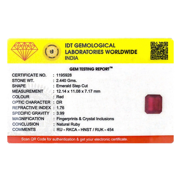 Ruby - 12.2 Carat