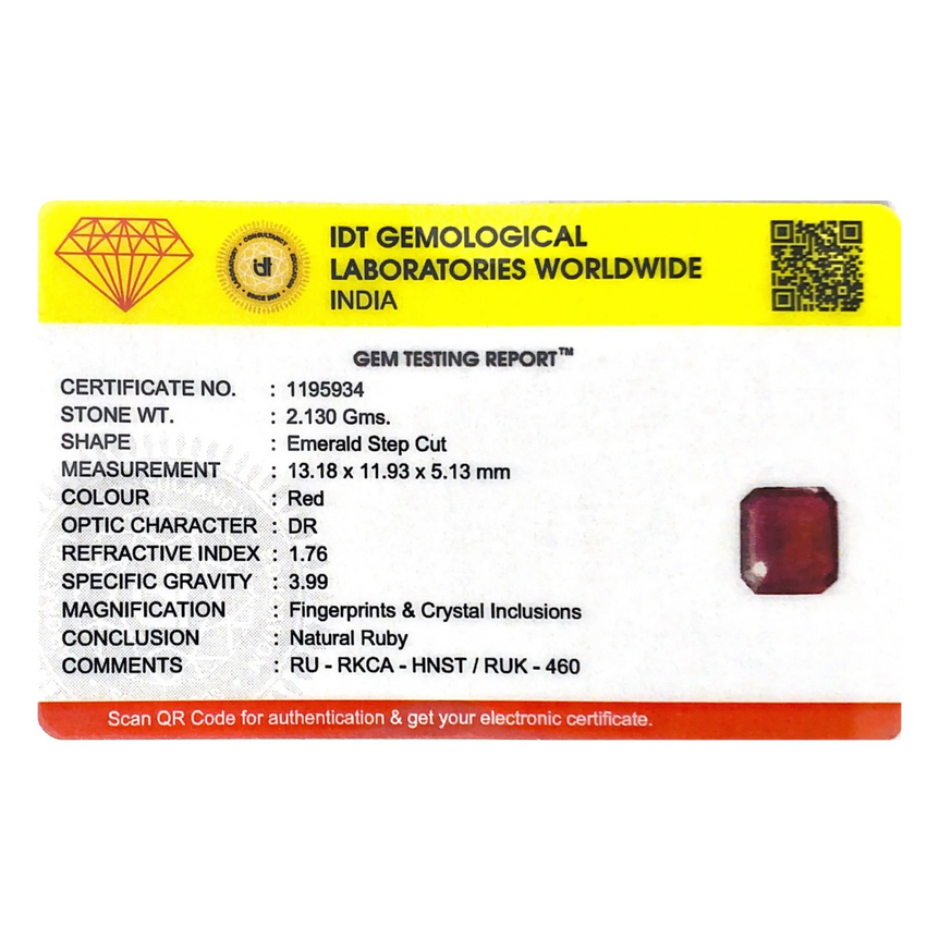 Ruby - 10.65 Carat