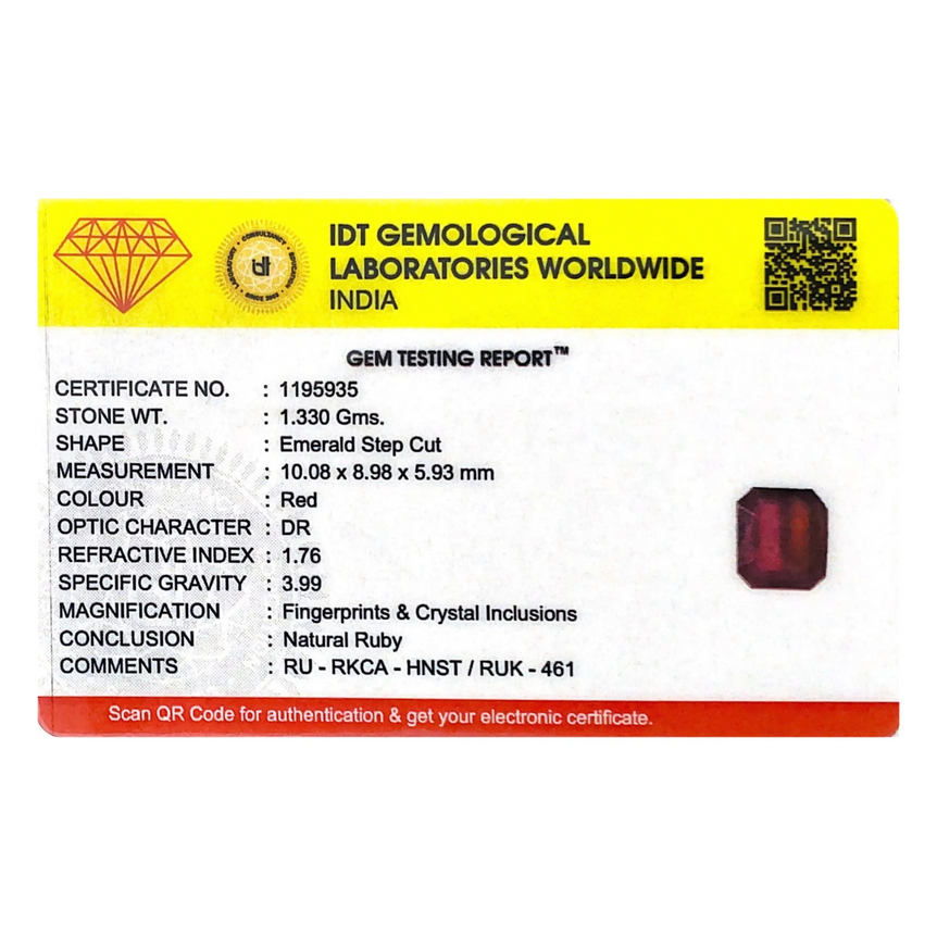 Ruby - 6.65 Carat