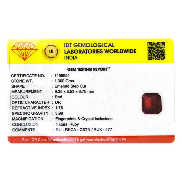 Ruby - 6.5 Carat