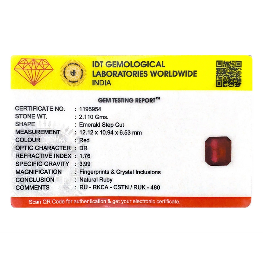 Ruby - 10.55 Carat
