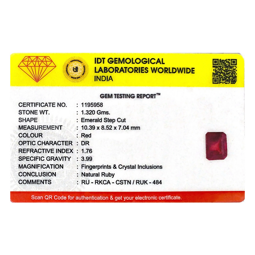 Ruby - 6.6 Carat