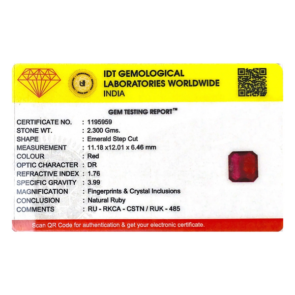 Ruby - 11.5 Carat