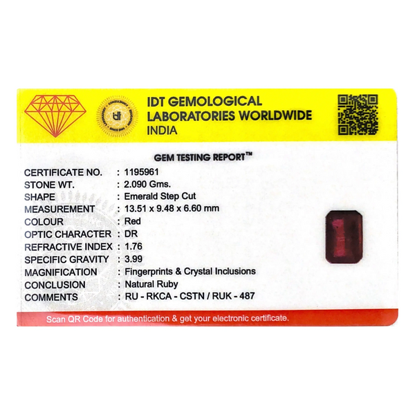 Ruby - 10.45 Carat