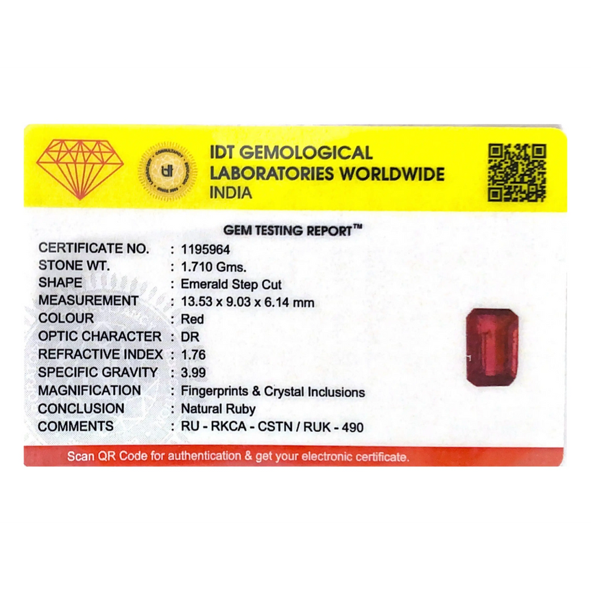 Ruby - 8.55 Carat