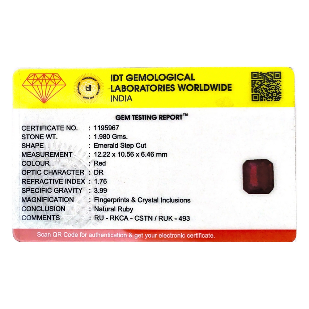 Ruby - 9.9 Carat