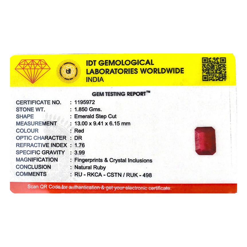 Ruby - 9.25 Carat