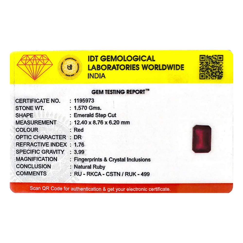 Ruby - 7.85 Carat