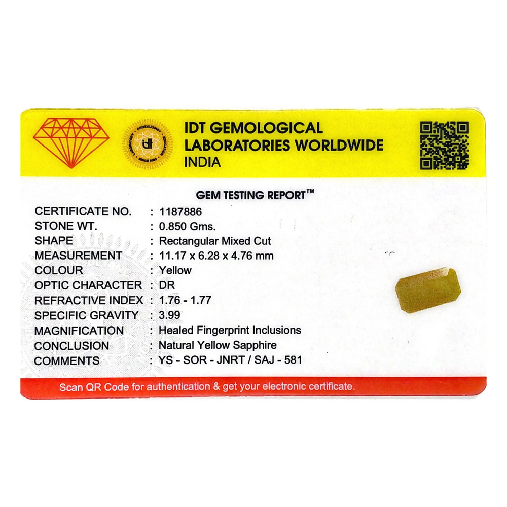 Yellow Sapphire - 4.25 Carat - Pramogh
