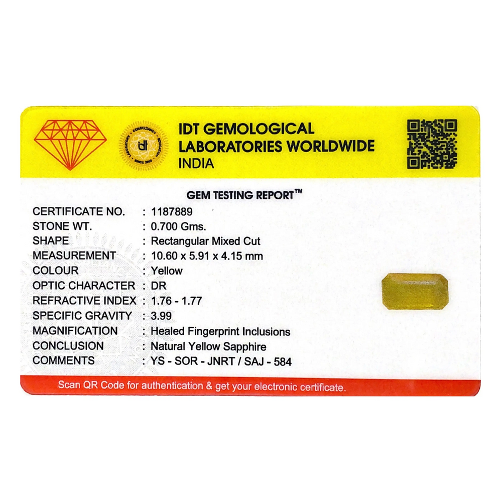 Yellow Sapphire - 3.5 Carat - Pramogh
