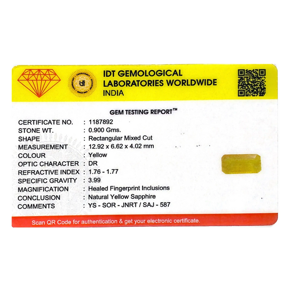 Yellow Sapphire - 4.5 Carat - Pramogh