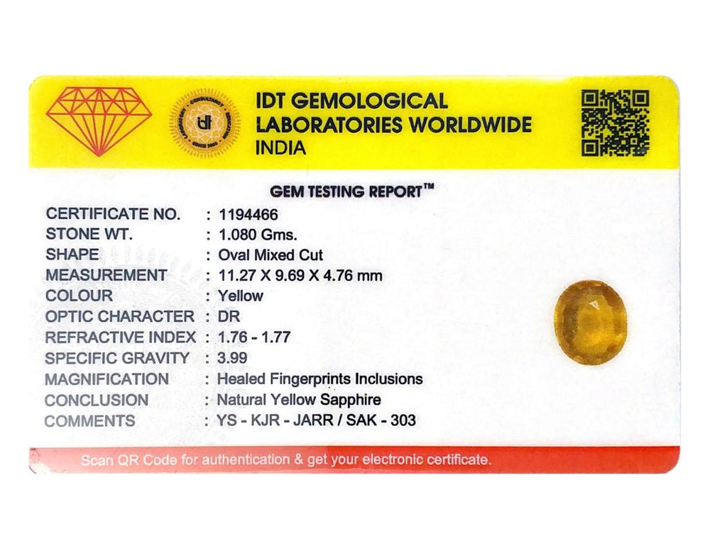 Yellow Sapphire - 5.4 Carat