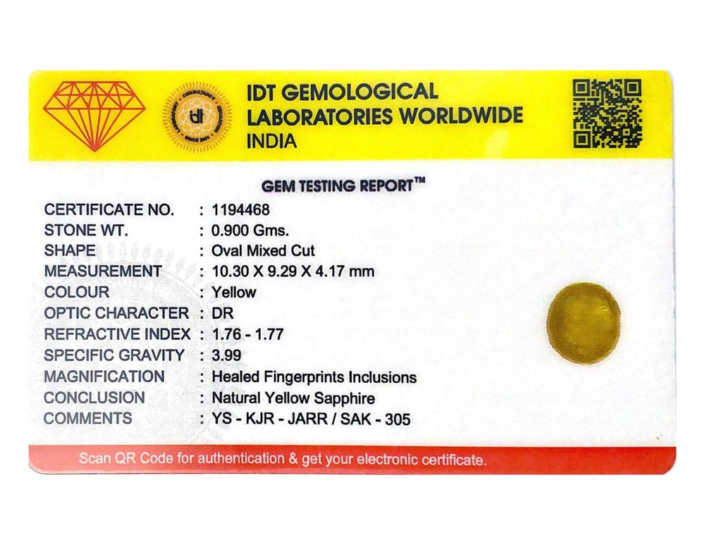 Yellow Sapphire - 4.5 Carat