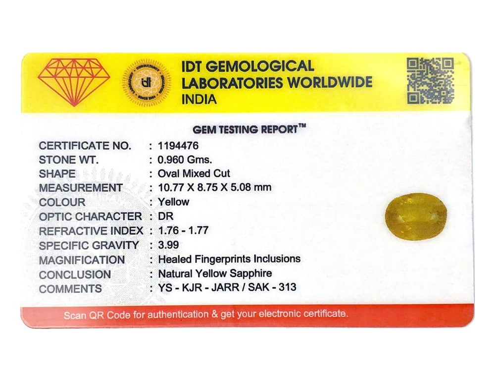 Yellow Sapphire - 4.8 Carat