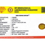 Yellow Sapphire - 6.2 Carat