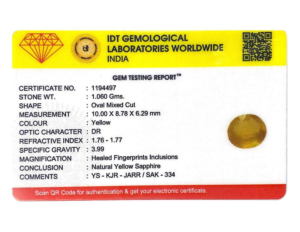 Yellow Sapphire - 5.3 Carat